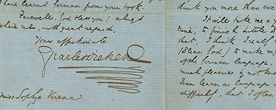 Dickens Letter