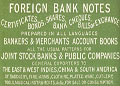 Insert advertising foreign bank notes, Issue No. 19/20